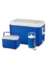 El Biz Soğutucu Buzluk Set Coleman 3-Piece Cooler Combo 48 QT 45.4 lt Mavi