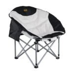 Madfox Katlanır Kamp Piknik Sandalyesi Moonchair Deluxe Siyah/Gri