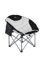 Madfox Katlanır Kamp Piknik Sandalyesi Moonchair Deluxe Siyah/Gri