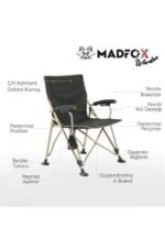 Madfox Katlanır Kamp Piknik Sandalyesi Warden Yeşil - Görsel 4