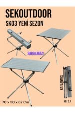 Sekoutdoor Alüminyum katlanır Kamp ve piknik masası Yeni Sezon SK03 - Görsel 4