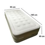 Campout Tek kişilik yüksek şişme yatak kamp seyahat ev piknik şişme yatak yerden yüksek 42cm