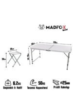 Madfox Nomad Duo Tabureli Katlanır Kamp Masası Seti - Görsel 3