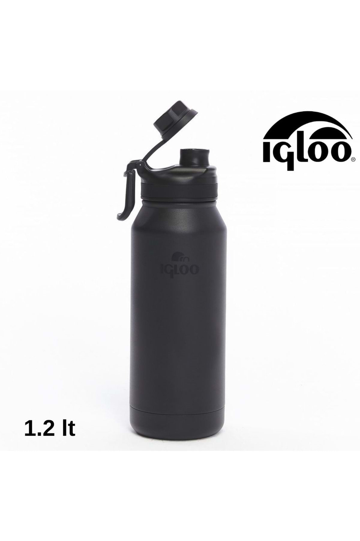 1_org_zoom-543.jpg Igloo Sportsman 1.2 Litre Termos Matara Siyah - Görsel 1