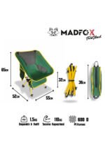 Madfox FoldMesh Mini Kompakt Katlanır Sandalye - Görsel 6