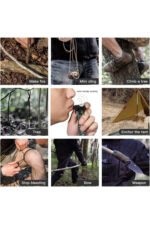 Orgaz Orcamp Paracord Hayatta Kalma Bilekliği Haki OUT-4300 - Görsel 3