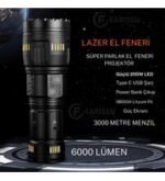 OR-G601 200W Lazer LED El Feneri + Yedek Pil Seti - Powerbank Özellikli Profesyonel Avcı Paketi - Görsel 5