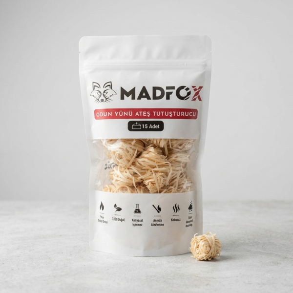 TUTU1 Madfox FireNest Doğal Odun Yünü Tutuşturucu 250 gr - Görsel 1