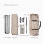 Naturehike Square Glamping 3×4 mt Tarp [Güneş ve Rüzgar Koruma Tentesi] - Görsel 7