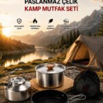 Madfox ProChef 3IN1 Paslanmaz Çelik Kamp Mutfak Seti